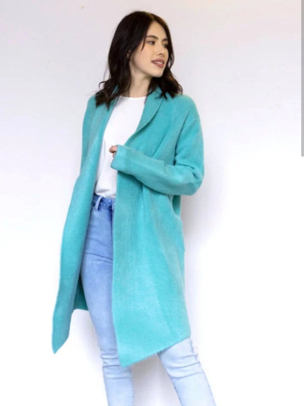 Pink Martini Stockport in Aqua Petal size xsmall